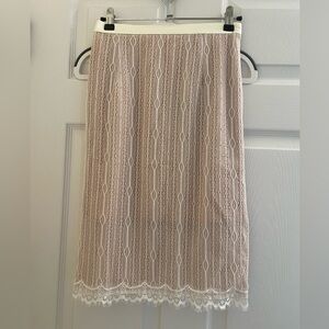 Lacey pencil soft skirt